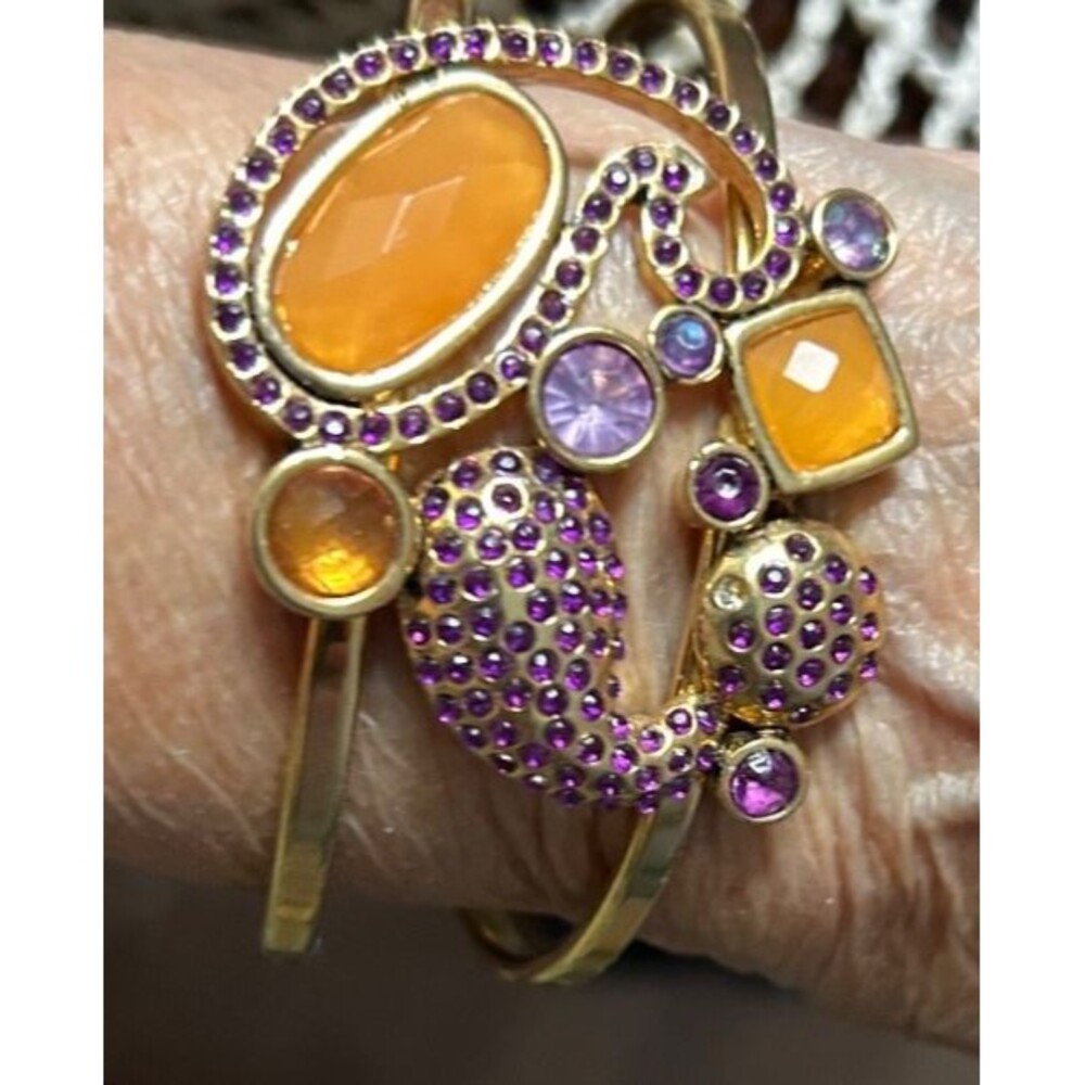 Zinc Lincs Colorful Gold Purple and Paisley Gold bracelet